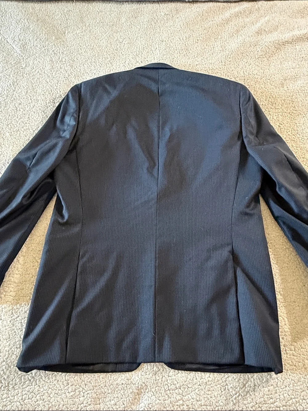 Calvin Klein 100% Wool Men's Navy Two-Button Sport Coat 42L